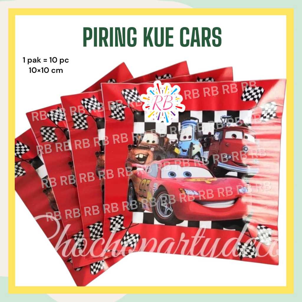 CARS จานเค้ก / จานเค้กวันเกิด CARS MCQUEEN