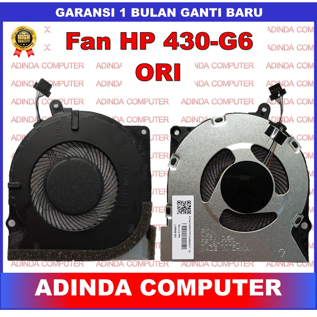 พัดลม Hp Probook 430-G6 430 G6 430G6 430-G7 430G7 ZHAN 66 Pro 13 G2 HSN-Q14C L45886-001 0FL8H0000H