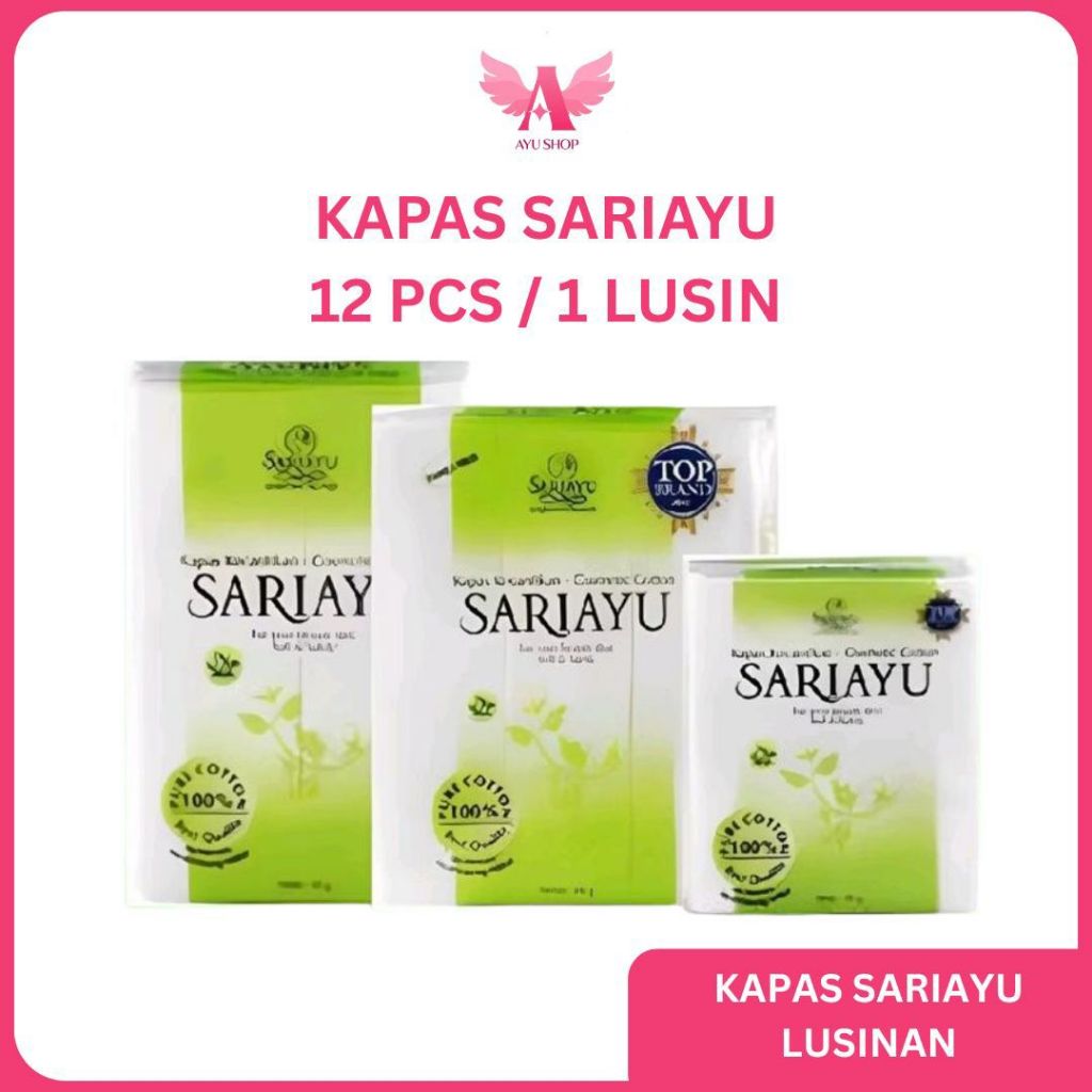 [เนื้อหา 12 ชิ้น] Sariayu Beauty Cotton 35gr 50gr 100gr โหลขายส่ง