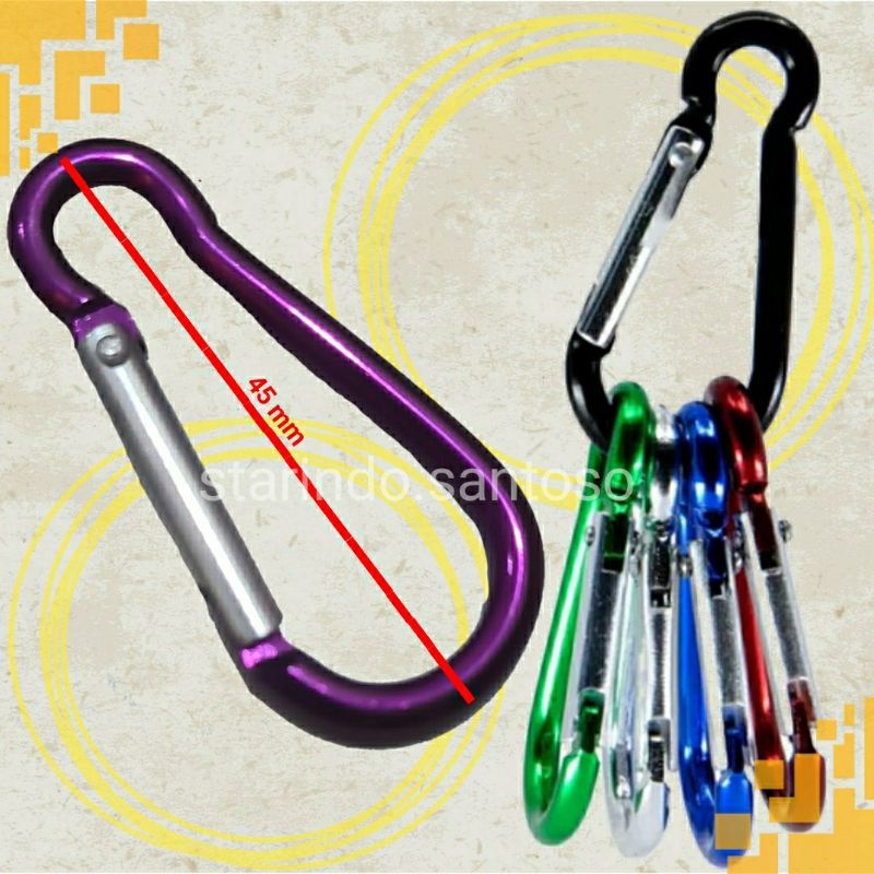 GANTUNGAN 46 มม.Carabiner mini Carabiner key Chain พวงกุญแจกระเป๋าโซ่