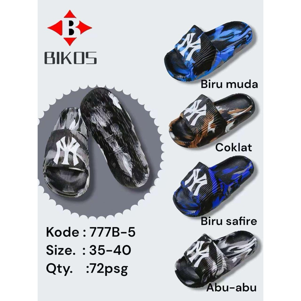 Bikos-Latest MY รองเท้าแตะลายพรางผู้ชาย 777B-5