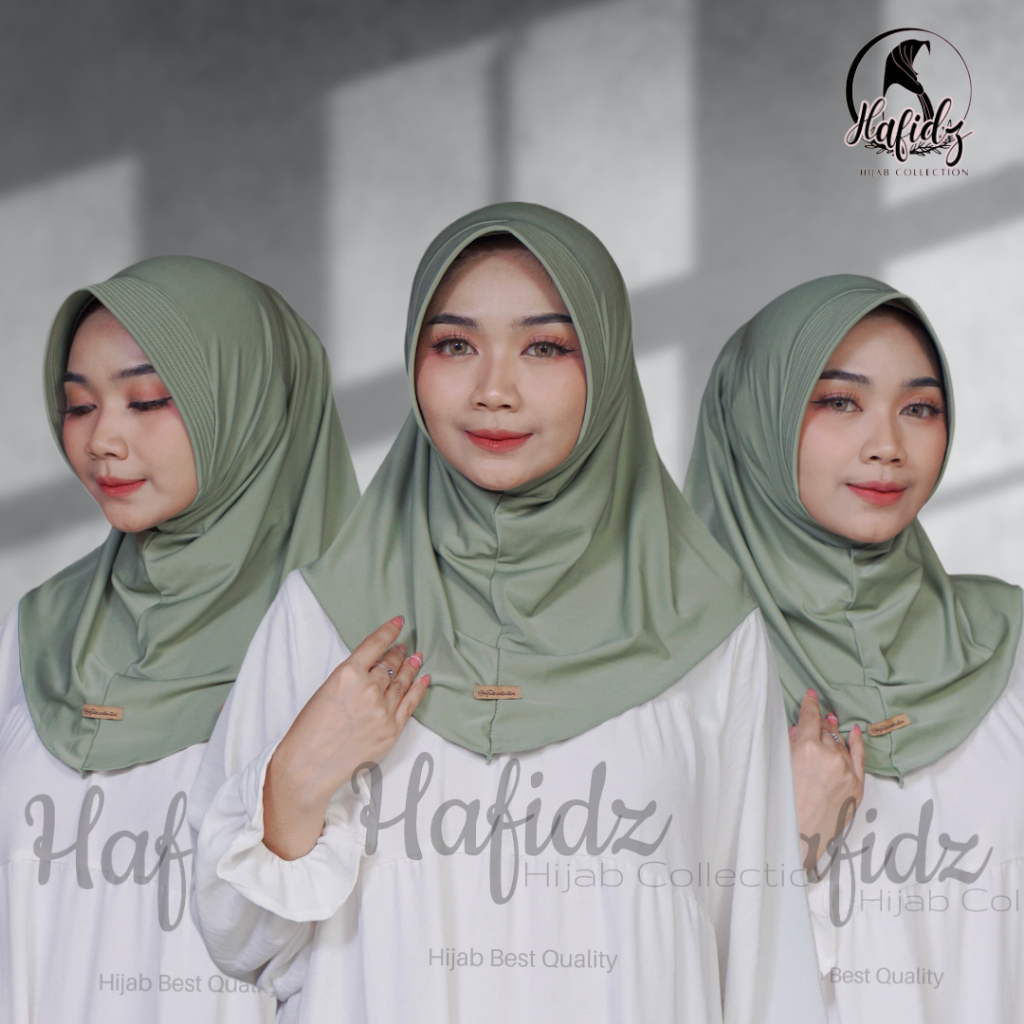 Instant Hijab Bergo Sporty Sports Size S Premium Jersey | Sporty Bergo Instant Hijab ไซส์ S