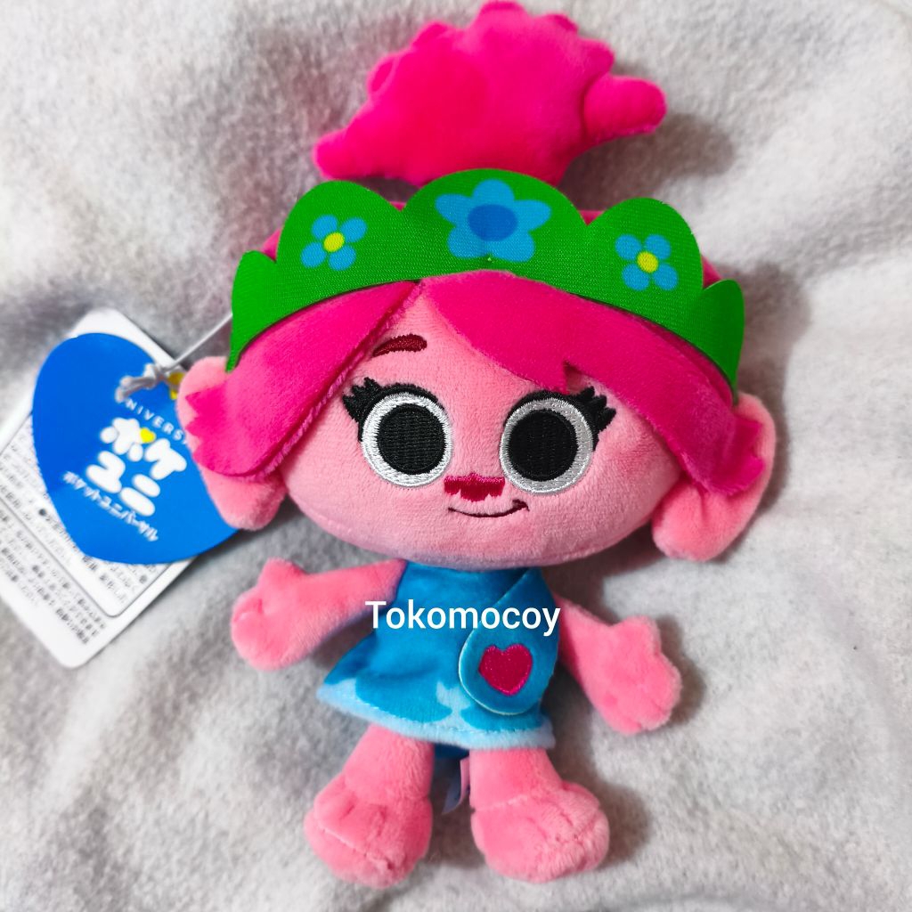 กระเป๋าพวงกุญแจ charm dollie ตุ๊กตา poppy palcloset trolls ขนาดเดิม S