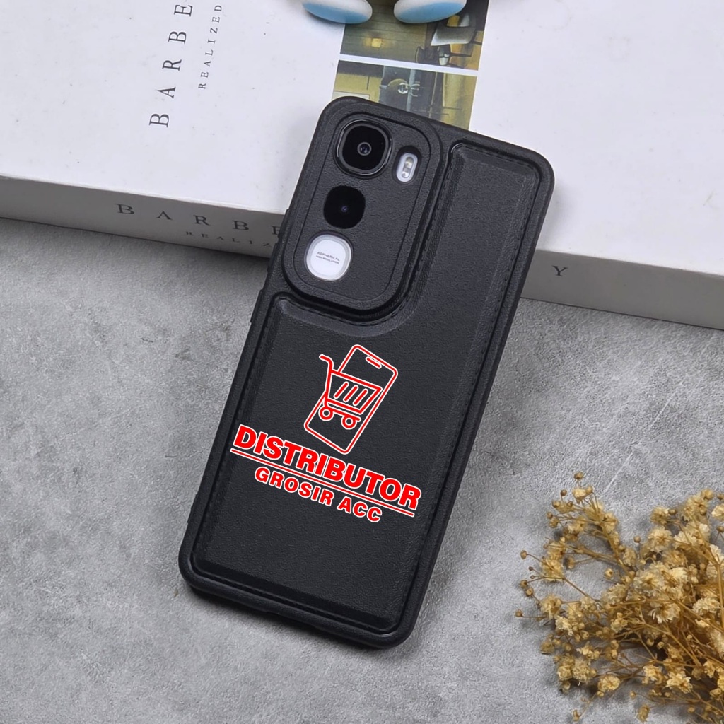 VIVO Y400 CASE LEATHER PRO CASE สีดํา VIVO Y400