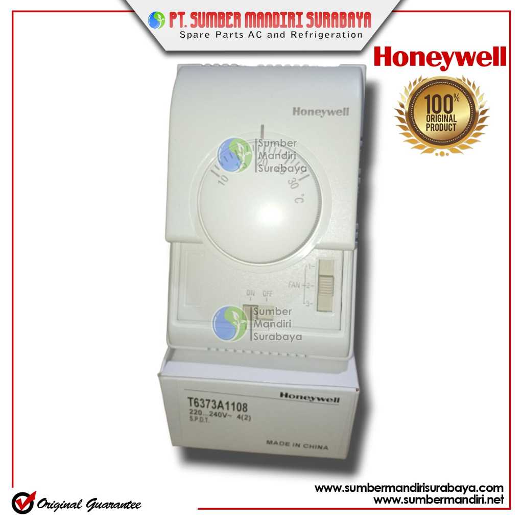 HONEYWELL GFD (T6373A1108) 2-PIPE, HEATING OR COOLING ONLY, ON/OFF, 3 สปีด