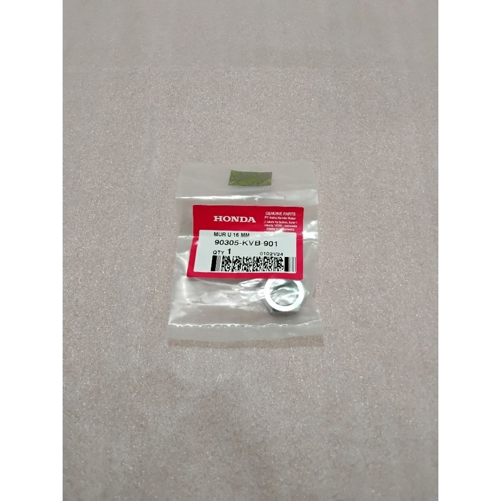 น๊อตเพลาล้อหลังอัตโนมัติ//U Nut 16MM/AHM ดั้งเดิม/ 90305-KVB-901