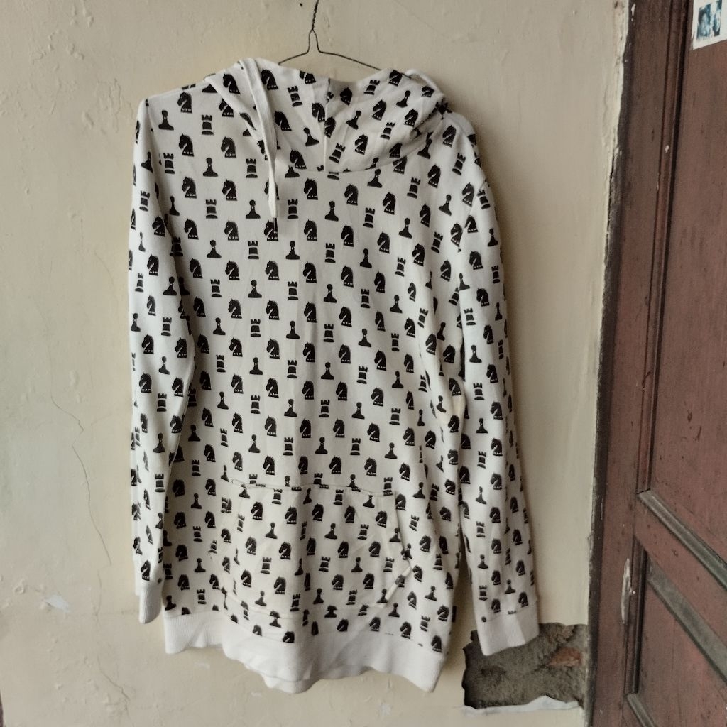 Original FRJ Jeans เสื้อฮู้ดโลโก้เต็ม