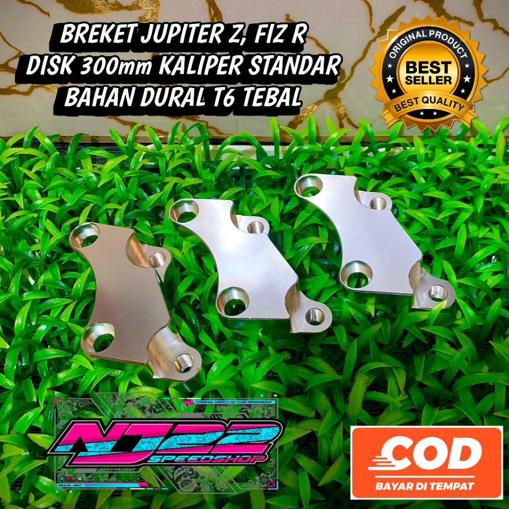 STANDARD CALIPER BRACKET FOR JUPITER Z, FIZ R DISK 300mm,, THICK T6 DURAL MATERIAL (แถมสติ๊กเกอร์)
