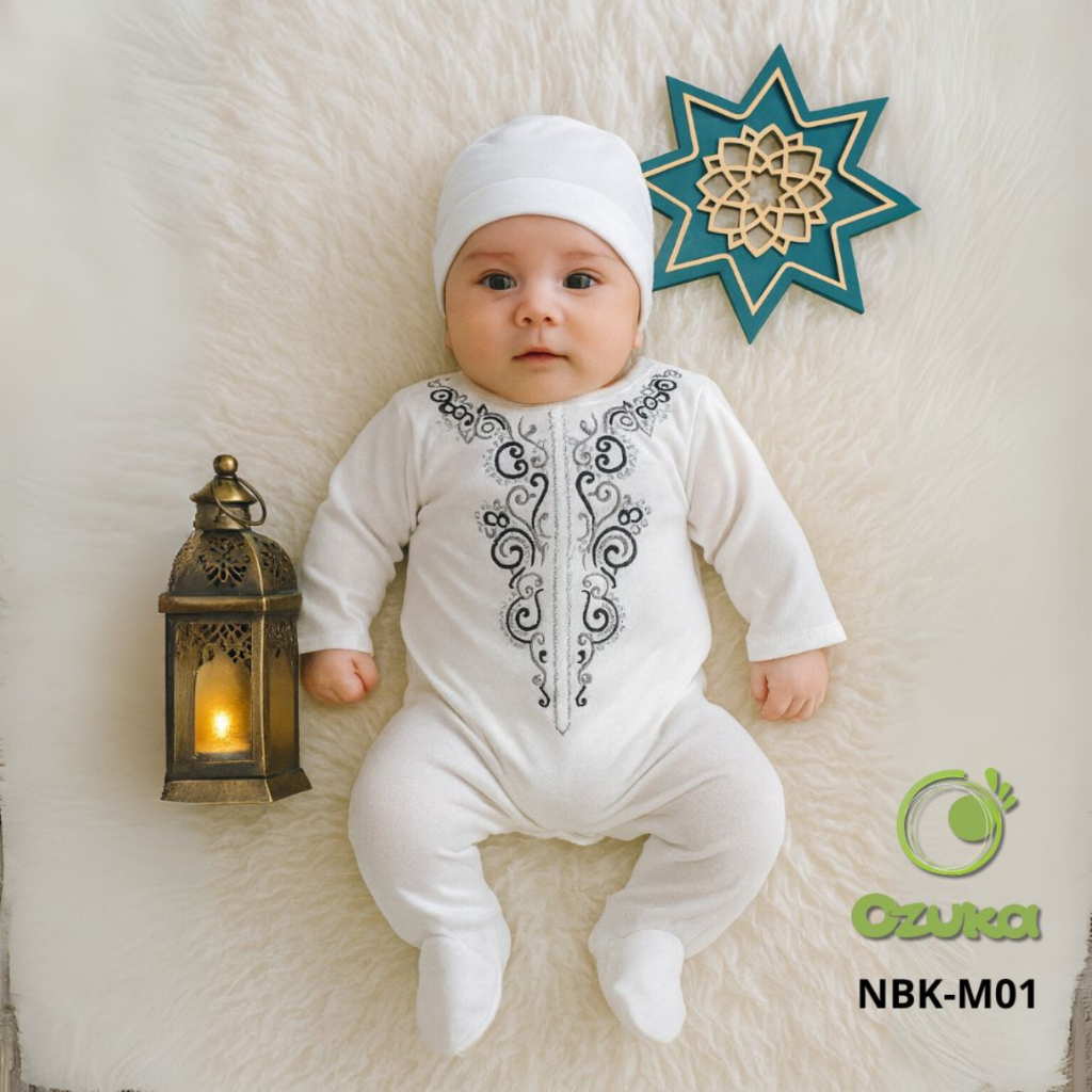 เสื้อผ้า Koko ทารกแรกเกิด Koko Jumper, ชุด Aqiqah, Ozuka Aqiqah Peci