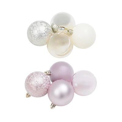 ลูกบอลตกแต่งคริสต์มาส สุ่ม Y25 Noelle 5 Cm ชุด 8 ชิ้น