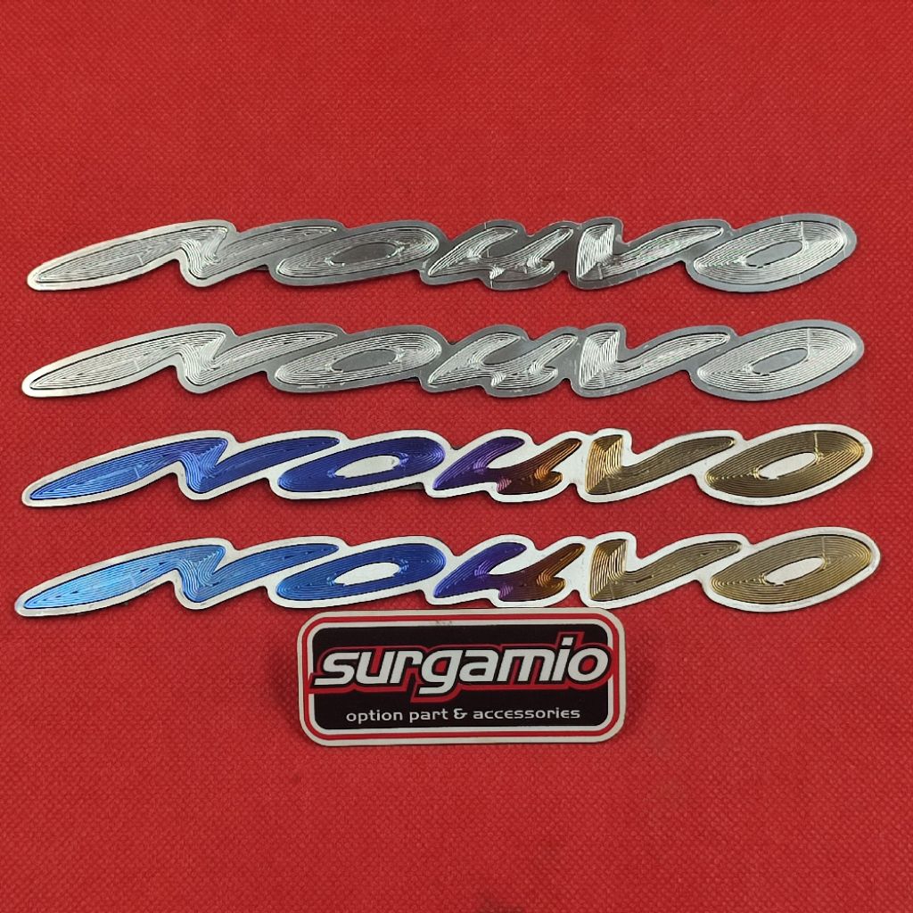 Original Vietnam Titanium Nouvo Lele Body Logo Emblem (คู่)