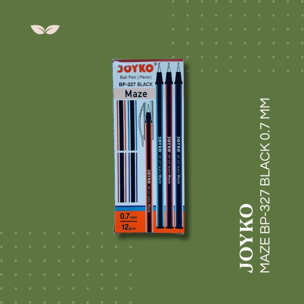 ปากกา || JOYKO MAZE BP-327 สีดํา 0.7 MM