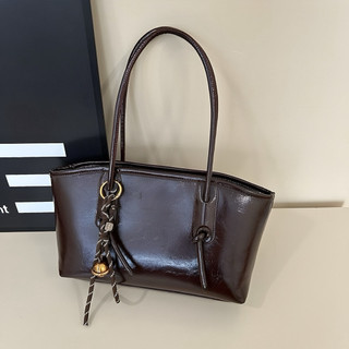Shoulder Tote Bag Wanita kulit PU tebal stylish terbaru kekinian