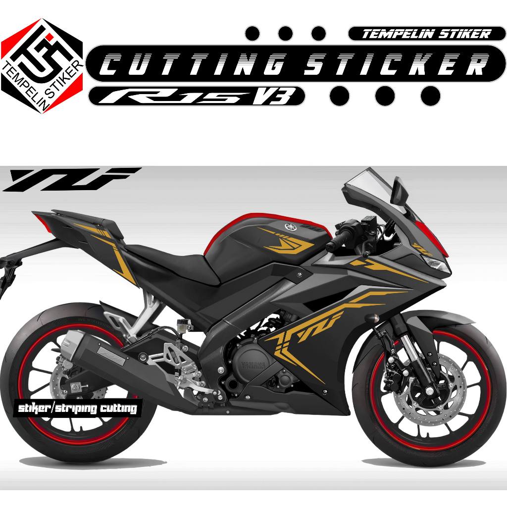 R15 V3 MOTORCYCLE STRIPING/CUTTING STICKER/R.2/YZF CUTTING STICKER/MOTORCYCLE STICKER/NOTOR STRIPING