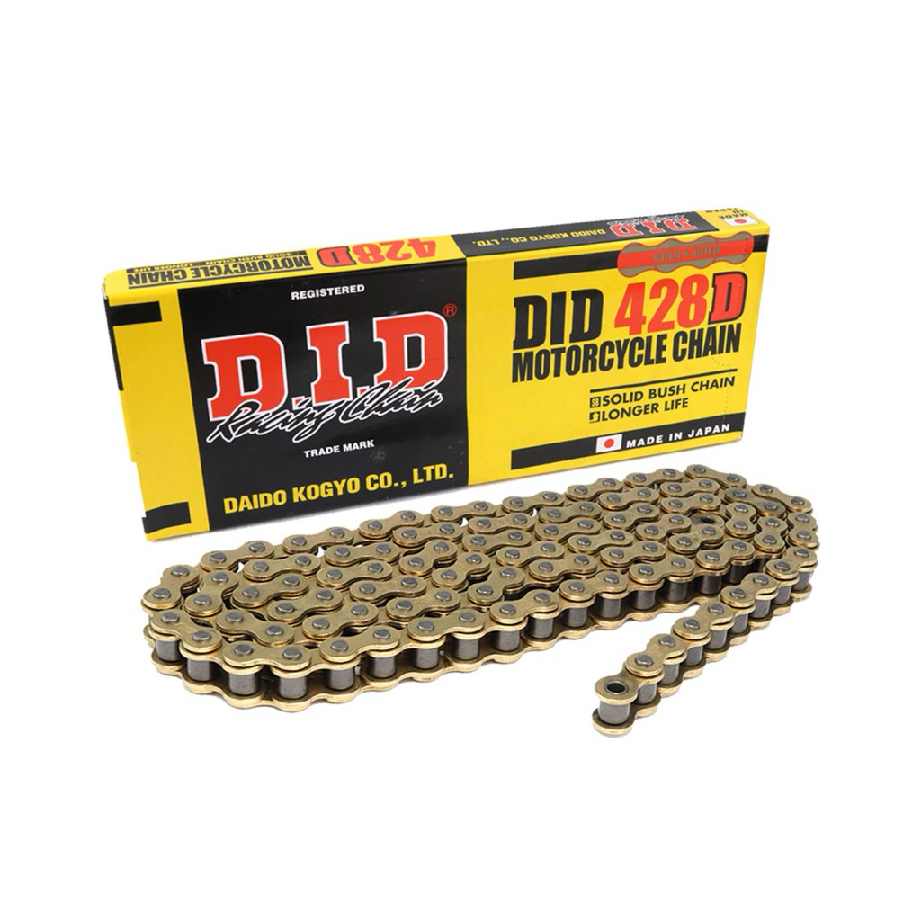 DID Drive Chain 428D X 104L Gold Japan Motorcycle Chain