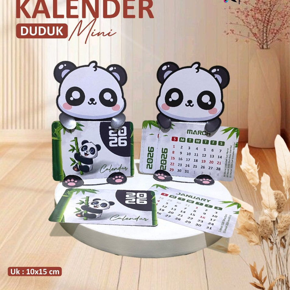 2026 SITTING CALENDAR - ASTHETIC DESK CALENDAR - MINI CALENDAR SOUVENIR