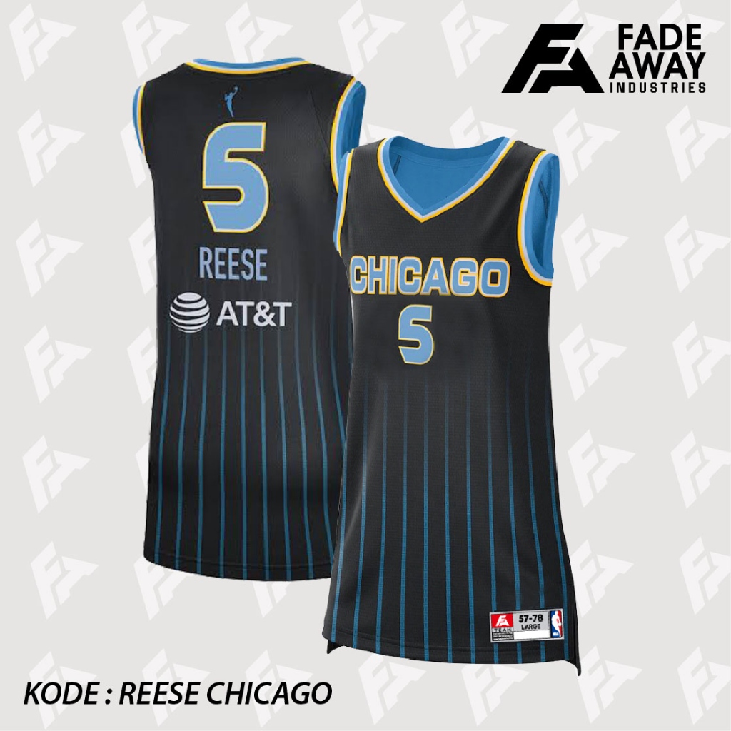 REESE 5 CHICAGO BLACK BASKETBALL JERSEY