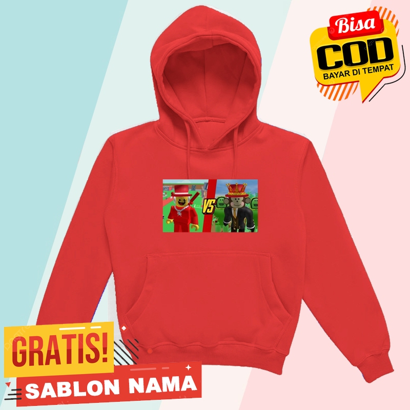 Chibi Sammy VS Jadel Roblox Stealth A Brainrot Kids Hoodie / Chibi Sammy VS Jadel Roblox Steal A Bra