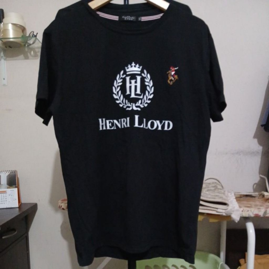 KATUN เสื้อยืดผ้าฝ้ายหนา สีดําแข็ง คอปกแข็งแรง CANG LI BAU LUO second Original ไซส์ XL รอบอก 114cm ย