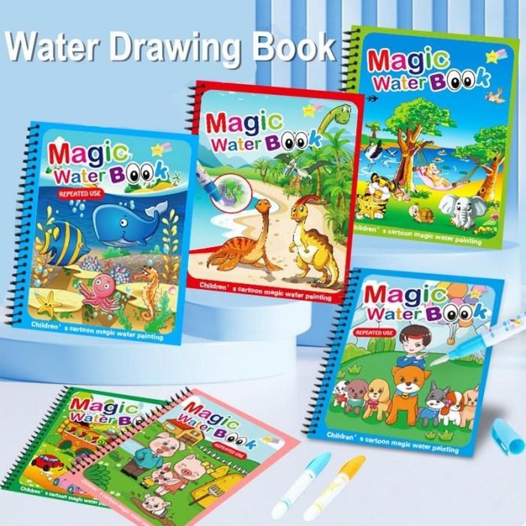 MAGIC WATER BOOK MAGIC DRAWING BOOK COLORING DRAWING BOOK CHILDRENS DRAWING BOOK MAGIC PEN WATER DRA
