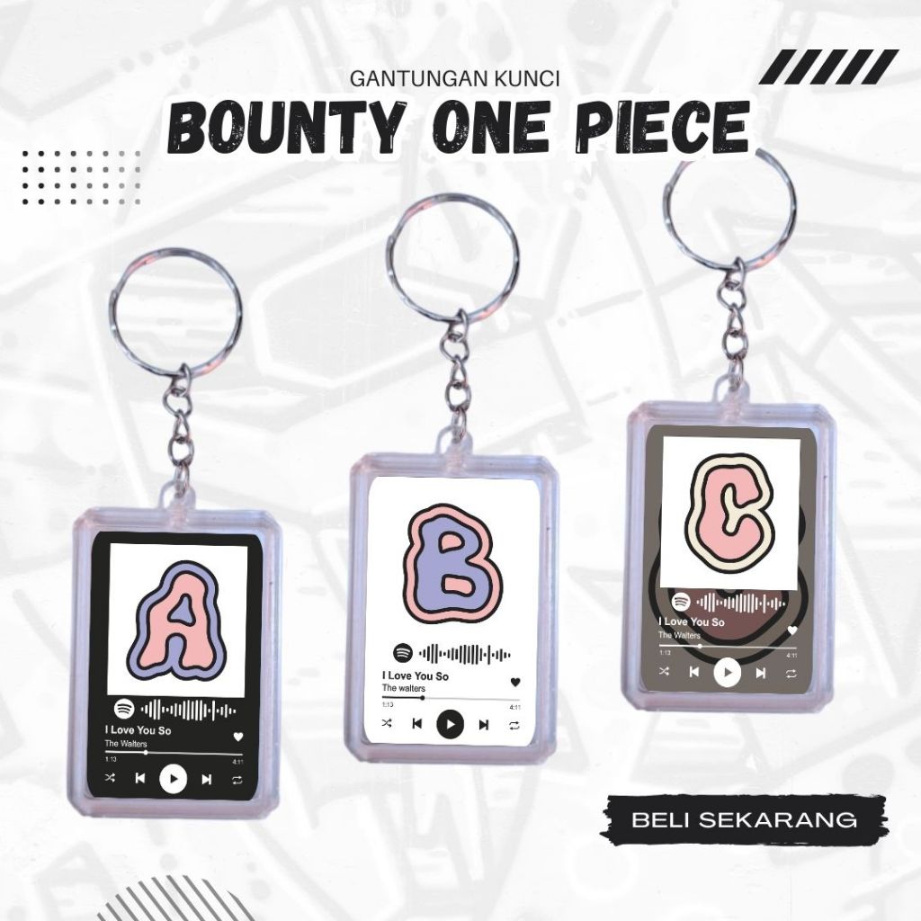 GANTUNGAN XB Keychain Initial Letters PART 6 API พวงกุญแจอะคริลิค