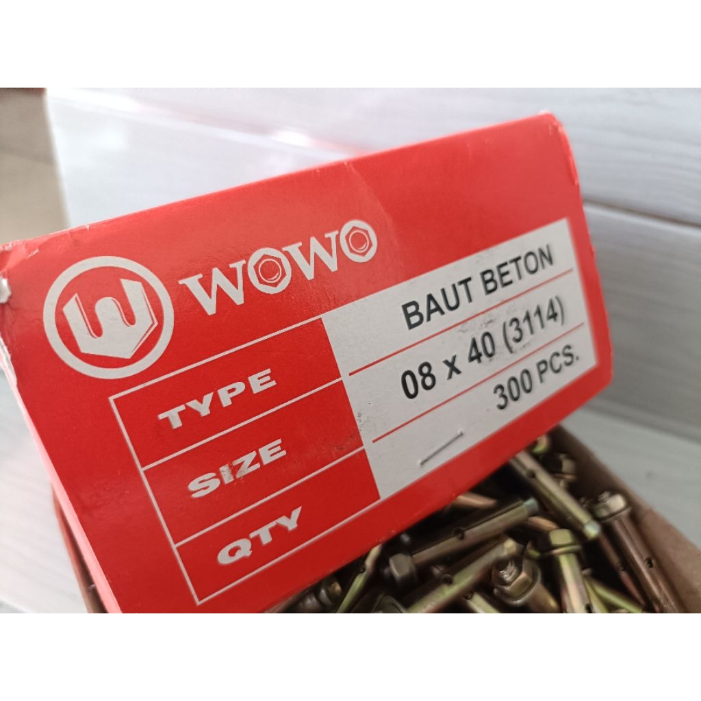WOWO BRAND DINABOL BOLT 8*40 แทน 50 เมล็ด