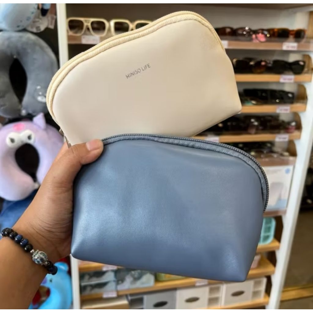 MINISO Cosmetic Bag Minimalist Makeup Pouch Cosmetic Bag Cosmetic Case Make Up Bag