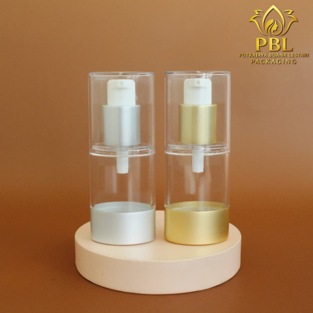 ขวดปั๊มสุญญากาศ ELIPS ขนาด 20 มล. / ขวดปั๊มเซรั่มและโลชั่นขนาด 20 มล. / ขวดพลาสติก ACRYLIC 20 มล.