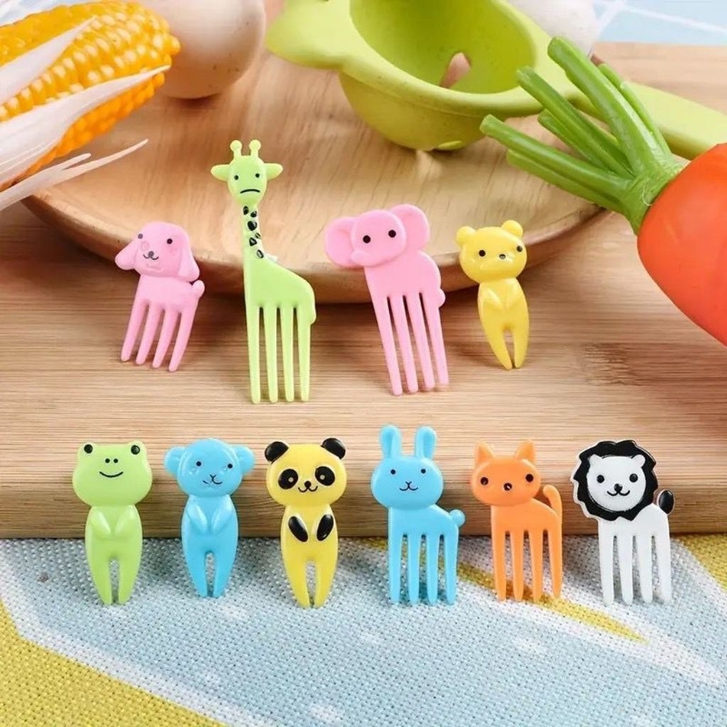 BENTO STICKS BENTO FORKS แท่งผลไม้เค้กทอด BENTO CHILDRENS SUPPLEIES ผลไม้ที่สมบูรณ์แบบสําหรับ