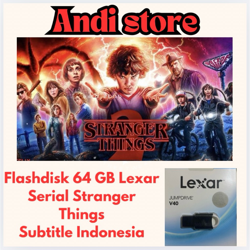 แฟลชไดรฟ์ lexar 64gb + stramer things