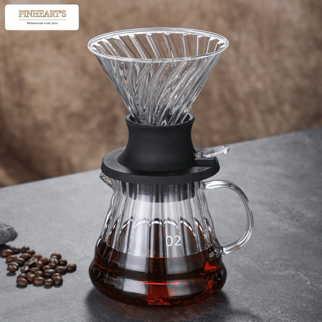 V60 COFFEE FILTER CONE COFFEE DRIPPER SWITCH VALVE ONE TWO CUPS / COFFEE DRIPPER V60 - JN23