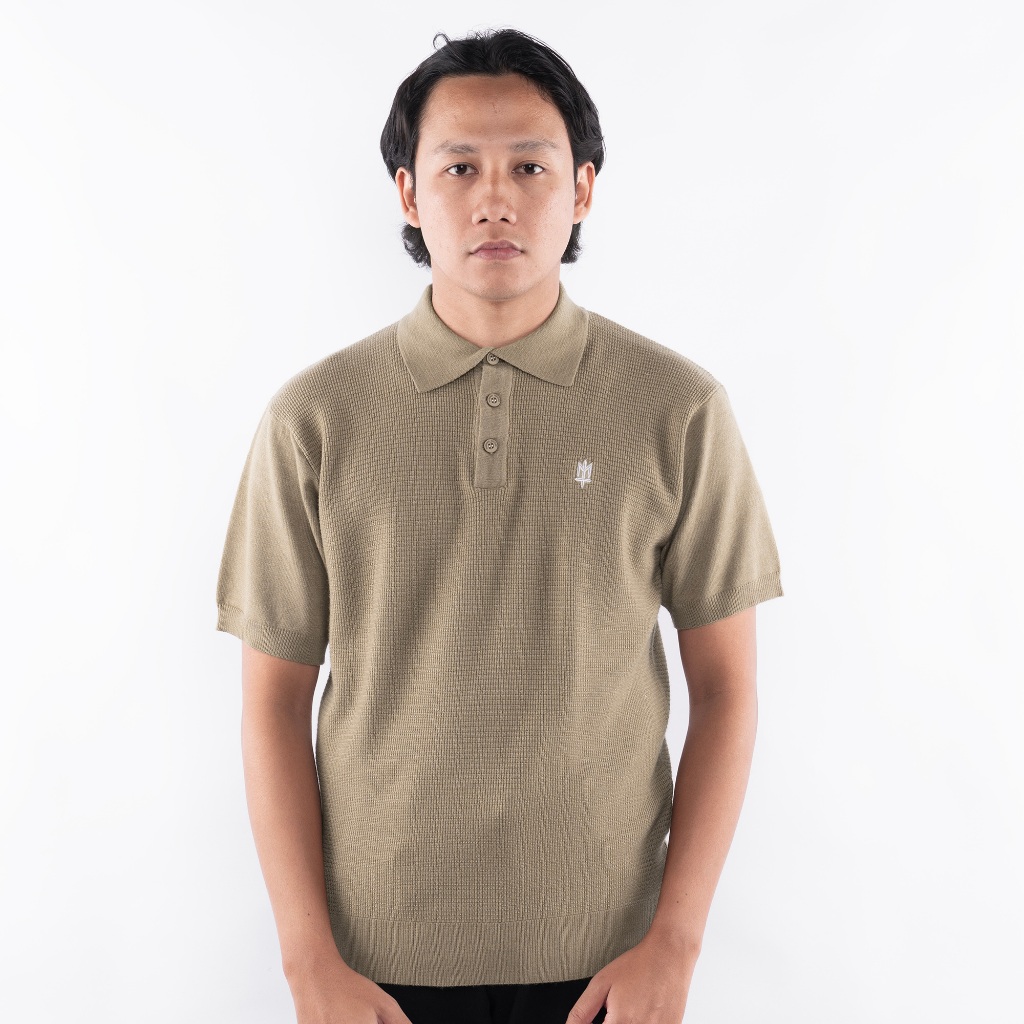 VOINT MATERNAL DISASTER POLO SHIRT ORIGINAL RIBBED KNIT POLO SHIRT