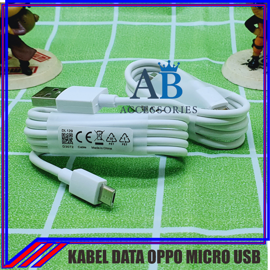 OPPO 2 DATA CABLE.A MICRO ORIGINAL 100% - OPPO A1K A3S A5S A15 A17 A71 A83 F1F F1S F5 F7 CABLE