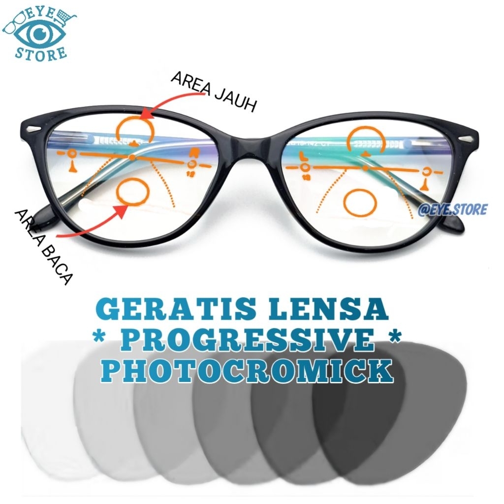 PROGRESSIVE PHOTOCHROMIC FREAM 8030 GLASSES PACKAGE PROGRESSIVE PHOTOCHROMIC LENS ฟาร์สําหรับการอ่าน
