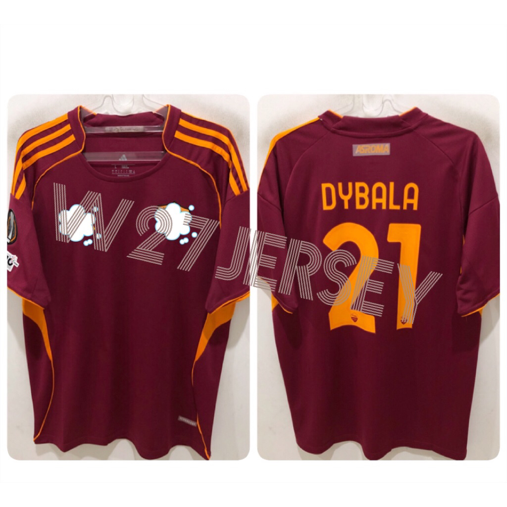 JERSEY OMA HOME 2025-2026 เครื่องเล่นชื่อ Dybala + Patch
