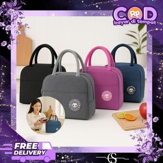 Tas Bekal Cooler Bag Travel Tempat Lunch Bag Box Tas Bekal Alumunium Tas Bekal Serbaguna