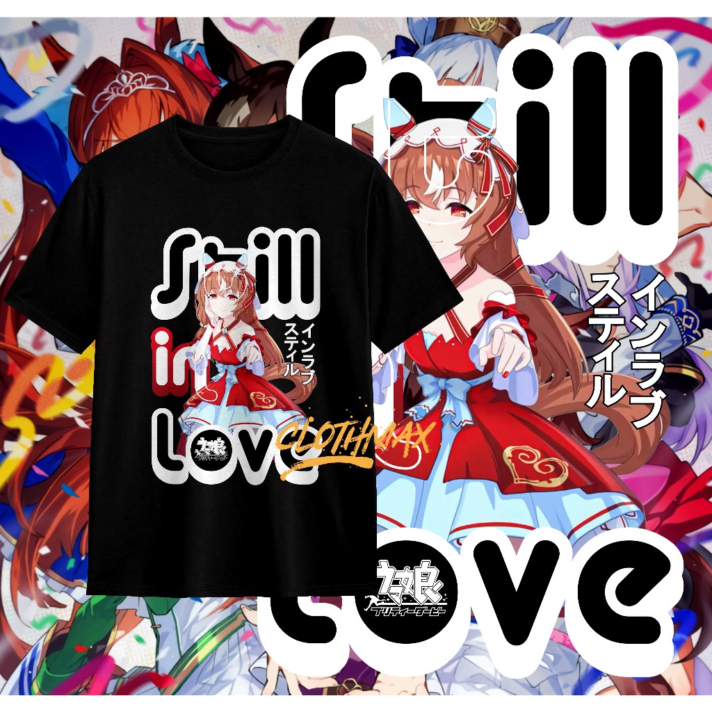 เสื้อยืดผู้ใหญ่ Uma Musume Tshirt Still In Love Pretty Derby Game Premium Haru Urara Unisex