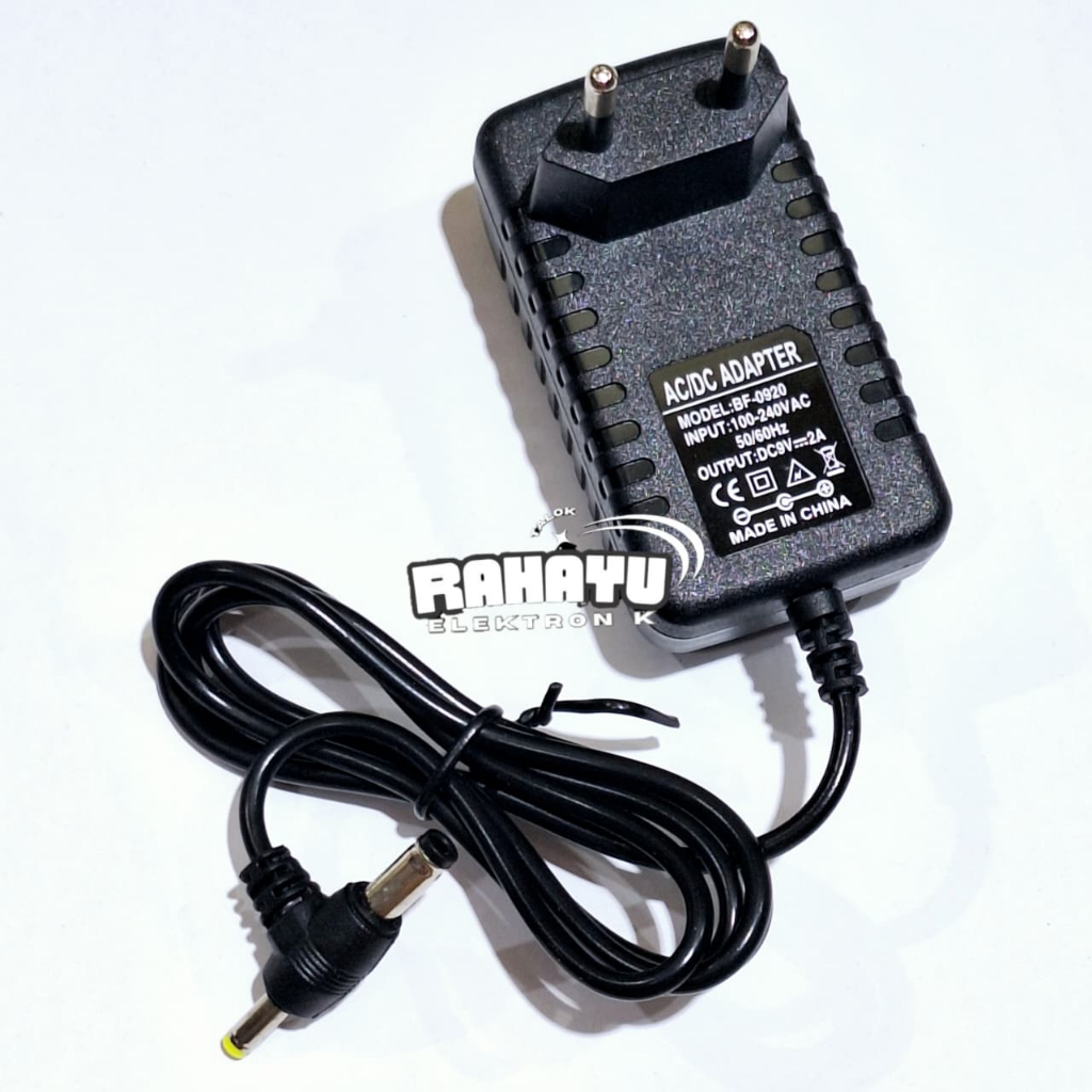 อะแดปเตอร์ DC 2A 12V / 2A 9V / 2A 15V แจ็ค T Tip T ขนาดเล็กขนาดใหญ่