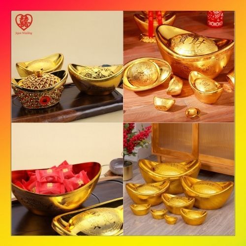JW Yuanbao Gold Candy Box / Yuanbao Gold Snack Box / ตกแต่งตรุษจีน SMB34