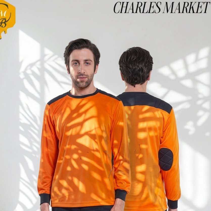 PLAIN BLACK ORANGE DECKER T-SHIRT - PLAIN BLACK ORANGE FOAM T-SHIRT - เสื้อผ้าออกกําลังกายสําหรับผู้