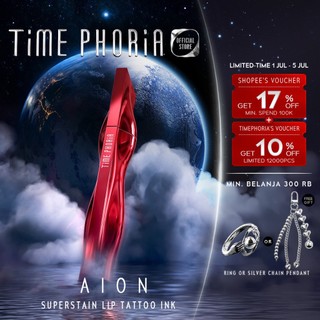 NEW LAUNCH-Timephoria Aion Superstain Lip Tattoo Ink 4G Tahan Lama 24H Waterproof Transferproof Foodproof  Lip Stain Liptint Lipgloss Lipstick Lip Cream Ringan Hydrates Makeup TimePhoria Official Store