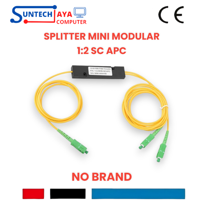 Passive Splitter 1 2 Fiber Optic SC APC Ratio 50 50 Fiber Optic Splitter