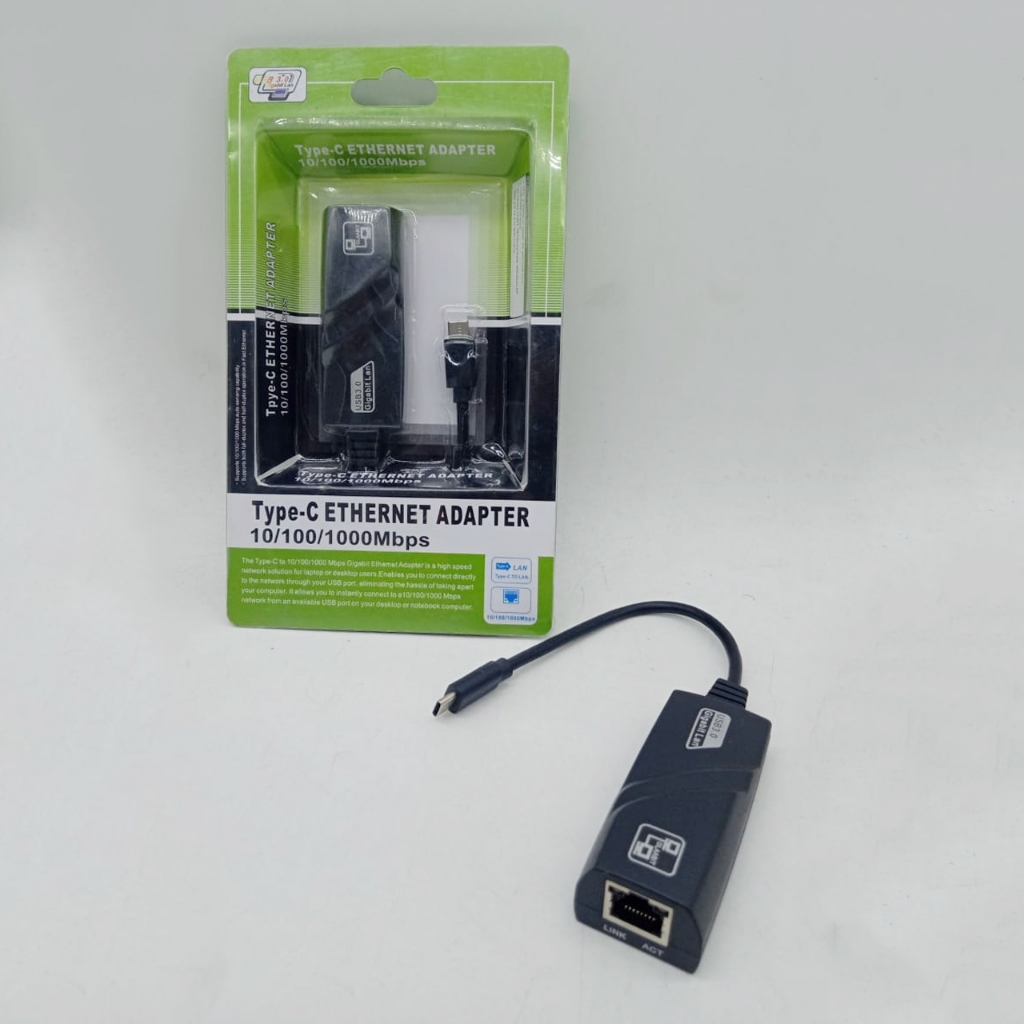 ฮับ USB TYPE-C TO LAN 3.0 UL-20 อะแดปเตอร์ USB-C ถึง RJ45 LAN ความเร็วสูง