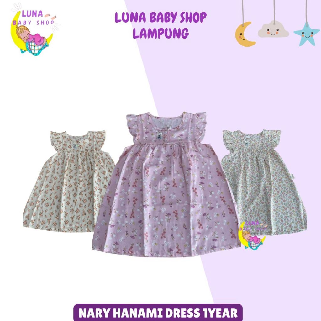 Nary Hanami Dress 1 Y/1 Year Old Girls Dress