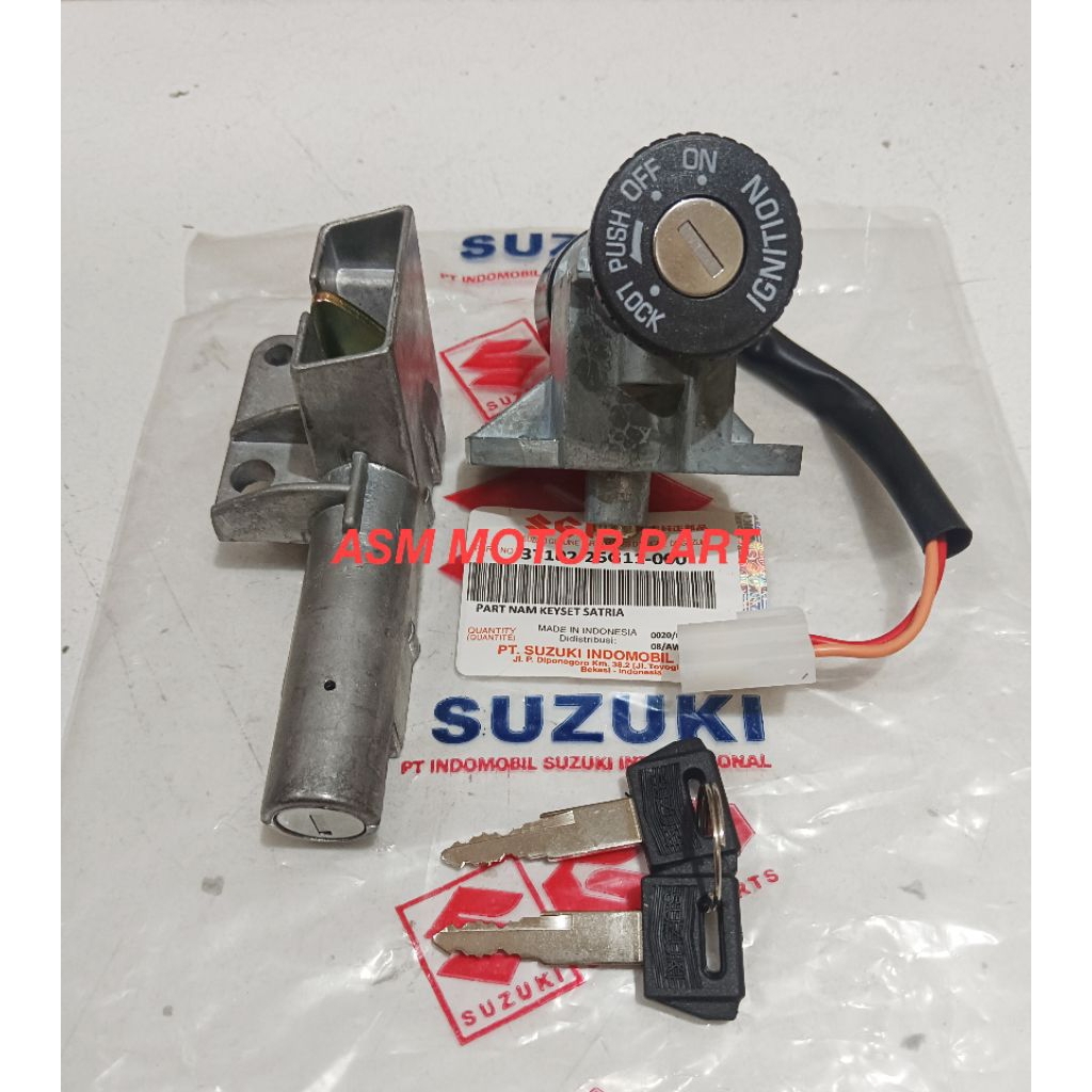 ชุดกุญแจระบุที่นั่ง SATRIA 2-STROK SATRIA DUMBA 2-STOKE SHOGUN 110 ใหม่