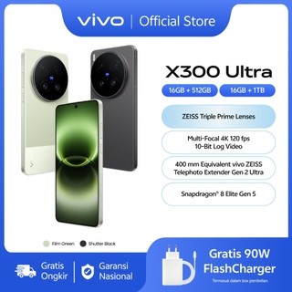 [NEW LAUNCH] vivo X300 Ultra, ZEISS Triple Prime Lenses, Multi-Focal 4K 120 fps 10-Bit LogVideo, 400mm Equivalent ZEISS Telephoto Extender Gen 2 Ultra