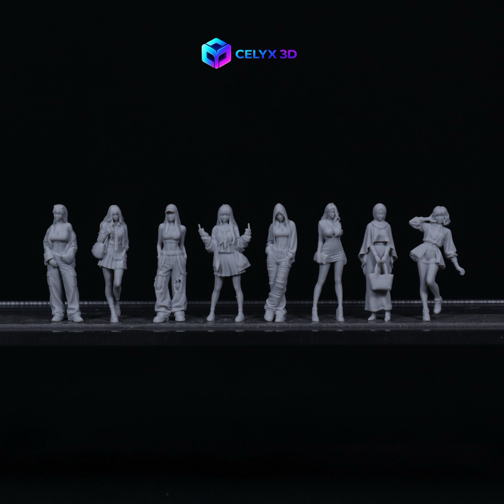 Womens Diorama Miniature Vol.21 Scale 1/64 เรซิ่น