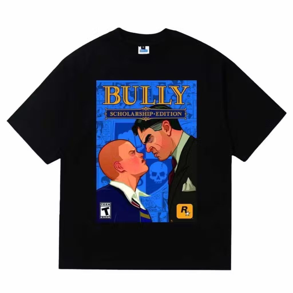 Elpizo เครื่องแต่งกาย Vintage เสื้อยืด BULLY SCHOLARSHIP EDITION เสื้อยืดแขนสั้น Unisex สําหรับผู้ชา