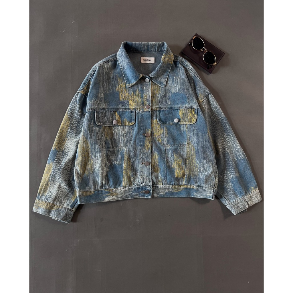 Myrubylicious TWILA DENIM JACKET CODE 684N | เสื้อแจ็คเก็ตยีนส์แขนยาว | เสื้อลําลองผู้หญิง