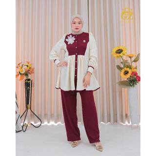 Gwenza - Betari Setelan Celana Casual - Muslim Wanita